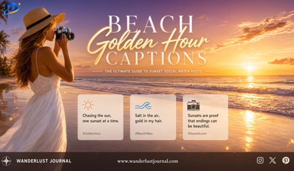 Beach Golden Hour Captions