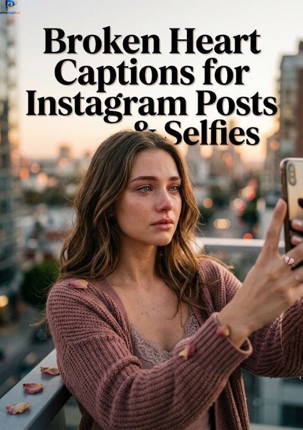 Broken Heart Captions for Instagram Posts & Selfies