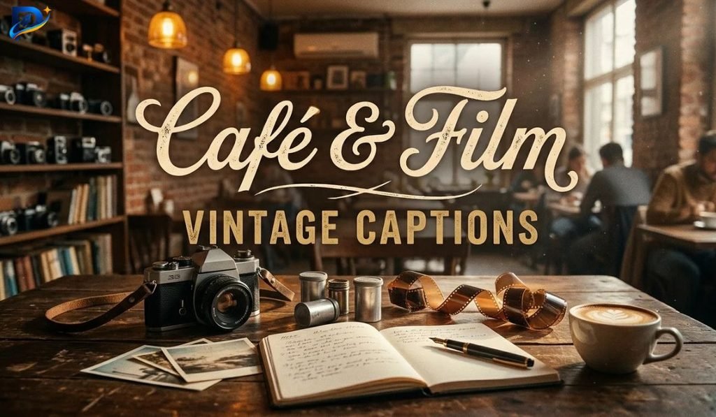 Cafรฉ & Film Vintage Captions