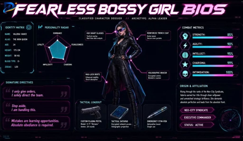 Fearless Bossy Girl Bios