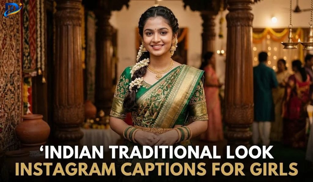 Indian Traditional Look Instagram Captions for Girls