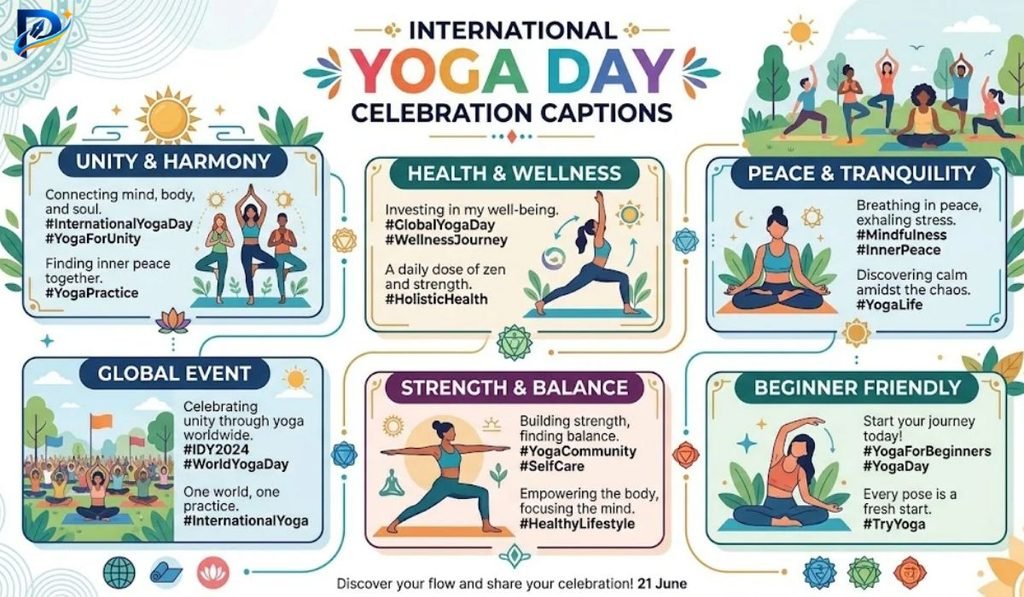 International Yoga Day Celebration Captions