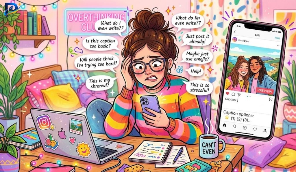 Overthinking instagram captions for girls funny