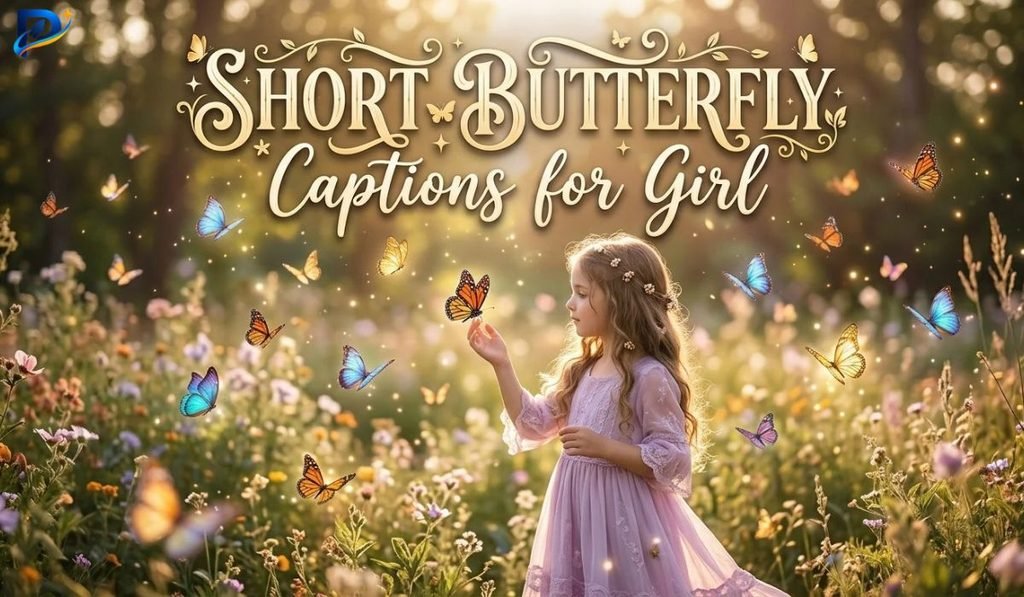 Short Butterfly Captions for Girl