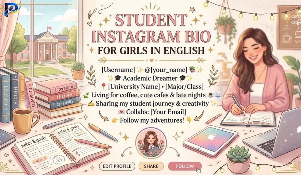 Student Instagram Bio for Girls in English