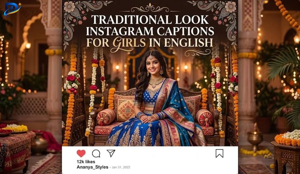 Traditional Look Instagram Captions for Girls in English