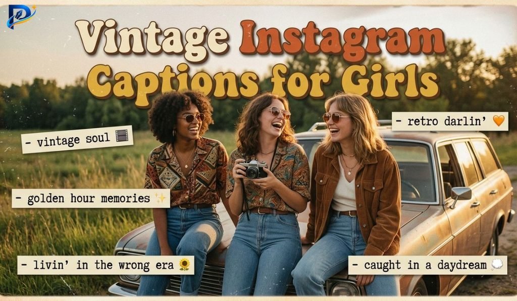 Vintage Instagram Captions for Girls