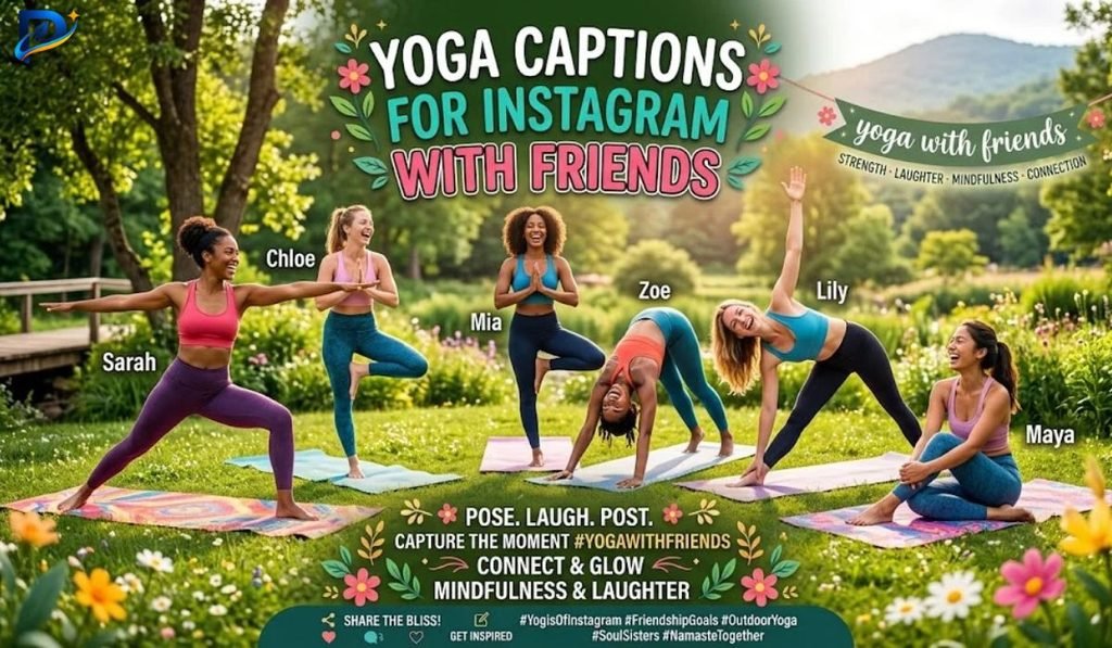 Yoga Captions for Instagram with Friends