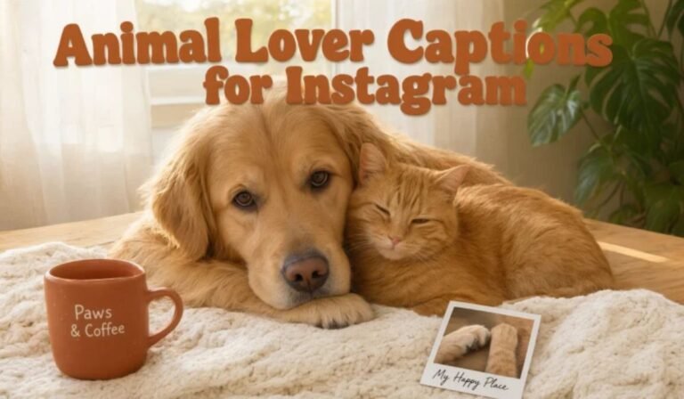 Animal Lover Captions for Instagram