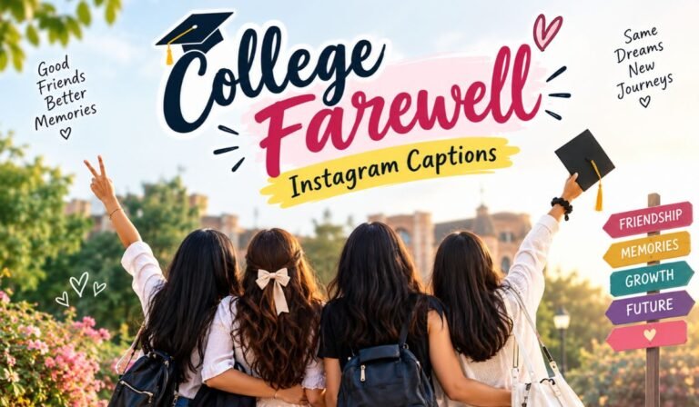 College Farewell Instagram Captions