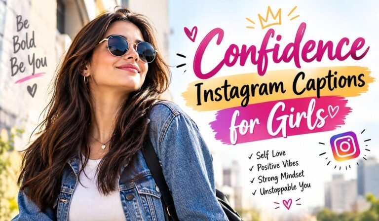 Confidence Instagram Captions for Girls