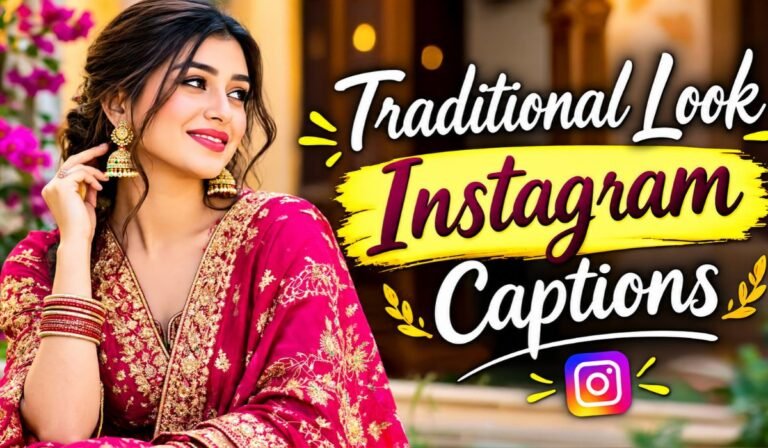 Traditional Look Instagram Captions